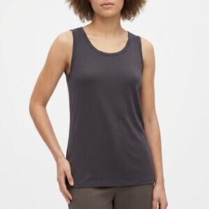 Ronni Nicole by Ouida Charcoal Ribbed Knit Tank Top Women See Measurements